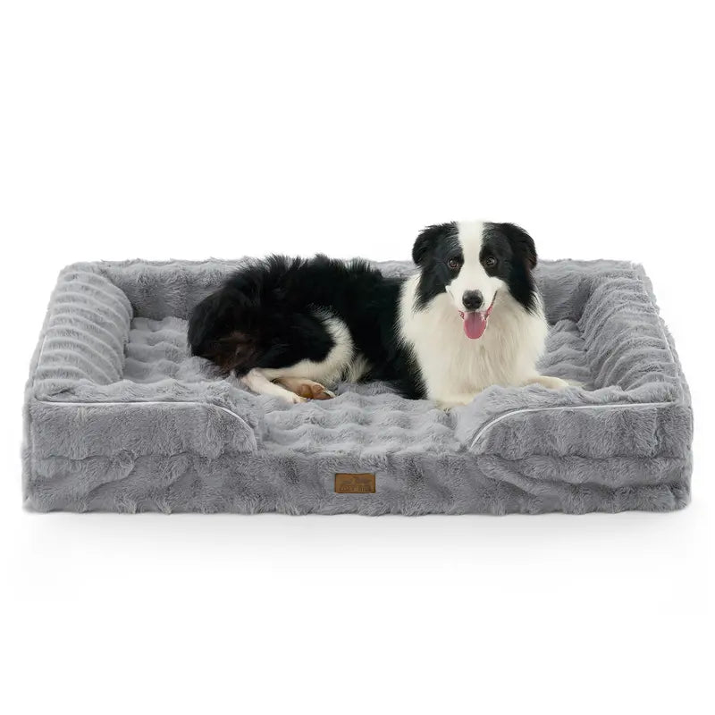 COZY KISS Orthopedic Dog Bed - Soft Fabric, Joint Relief, Supportive Cushion, 30X20 In, for Small-Medium Dogs, Tie Dye