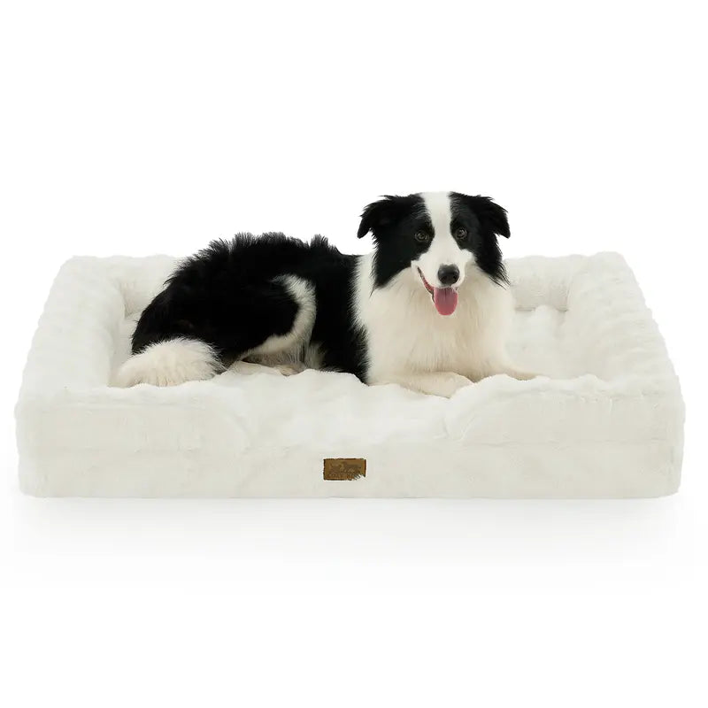 COZY KISS Orthopedic Dog Bed - Soft Fabric, Joint Relief, Supportive Cushion, 30X20 In, for Small-Medium Dogs, Tie Dye