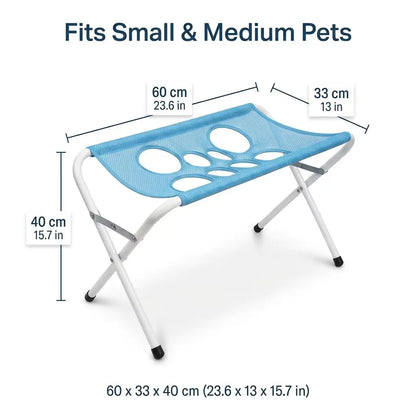Grooming Hammock for Pets, Foldable Mesh Stand, Easy Nail Trimming & Bathing, Ideal for Dogs & Cats, Convenient One-Person Job