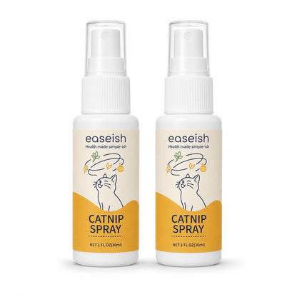 Easeish 30Ml Catnip Spray Bottle with Silver Vine & Gall Fruit Extracts, Cat Attractant for Toys, Scratchers