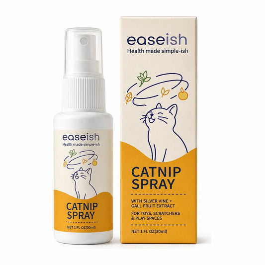 Easeish 30Ml Catnip Spray Bottle with Silver Vine & Gall Fruit Extracts, Cat Attractant for Toys, Scratchers