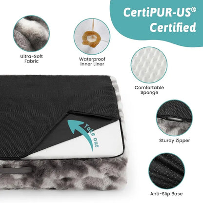 COZY KISS Orthopedic Dog Bed - Soft Fabric, Joint Relief, Supportive Cushion, 30X20 In, for Small-Medium Dogs, Tie Dye
